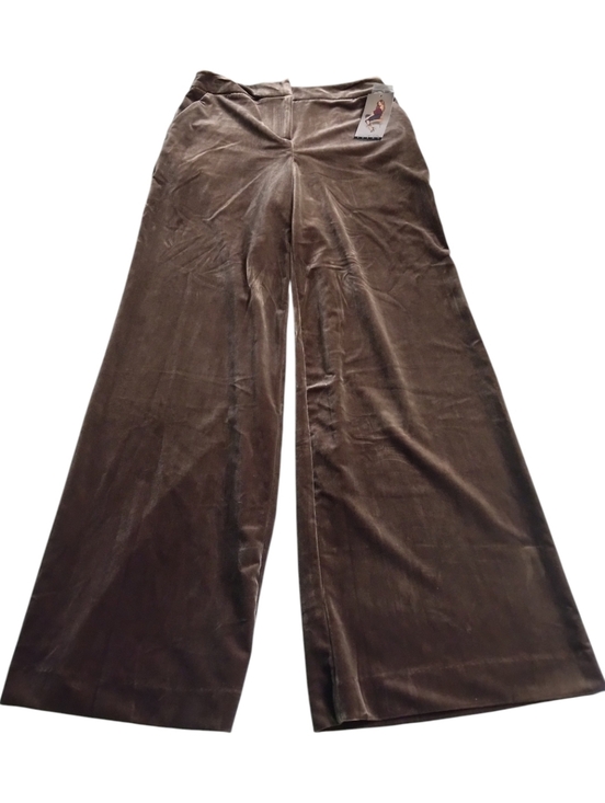 sofia by sofia vergara Pants - Sofia By Sofia Vergara Jeans Velvet Wide-Leg Trouser Pants in Brown New Size 2